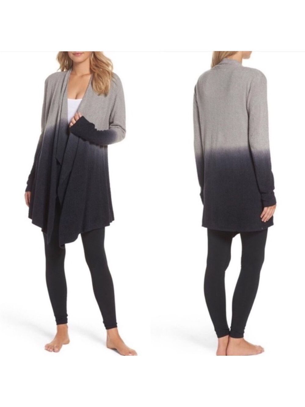 Barefoot Dreams Bamboo Chic Lite Calypso Wrap Ombre Cardigan S/M Style 436